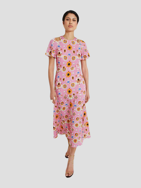 Alessandro Dress in Rose Pink