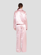 Shay Pink Satin Wide-Leg Cargo Pant,Staud,- Fivestory New York