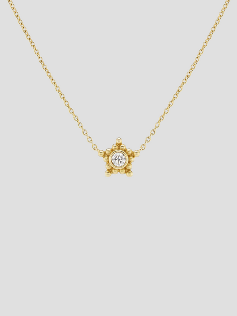 Granium Star Necklace in Diamond