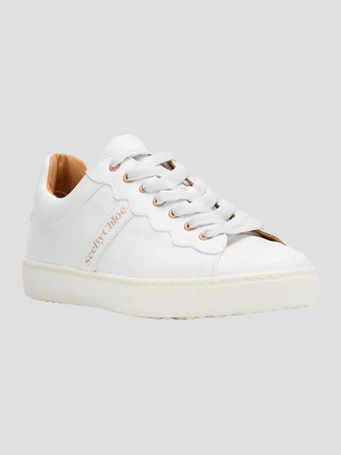 Essie White Sneaker with Logo Laces,See By Chloe,- Fivestory New York