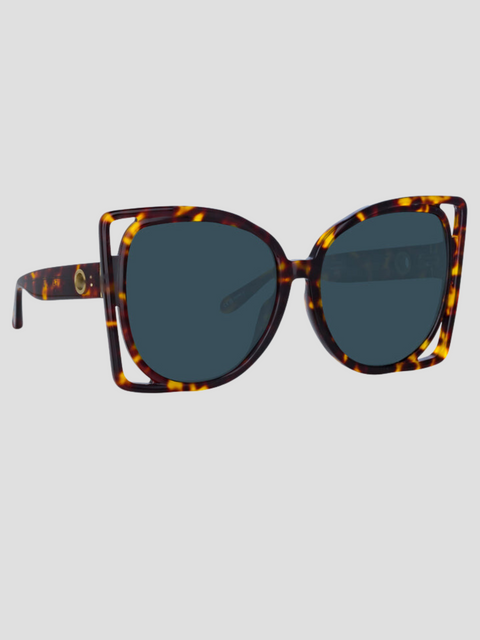 Rectangular Tortoise Shell Sunglasses,Linda Farrow,- Fivestory New York