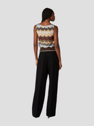 Brown Multi Zig Zag Tank Top,MISSONI,- Fivestory New York