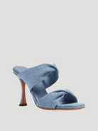 95mm Denim Twist Sandal,Aquazzura,- Fivestory New York