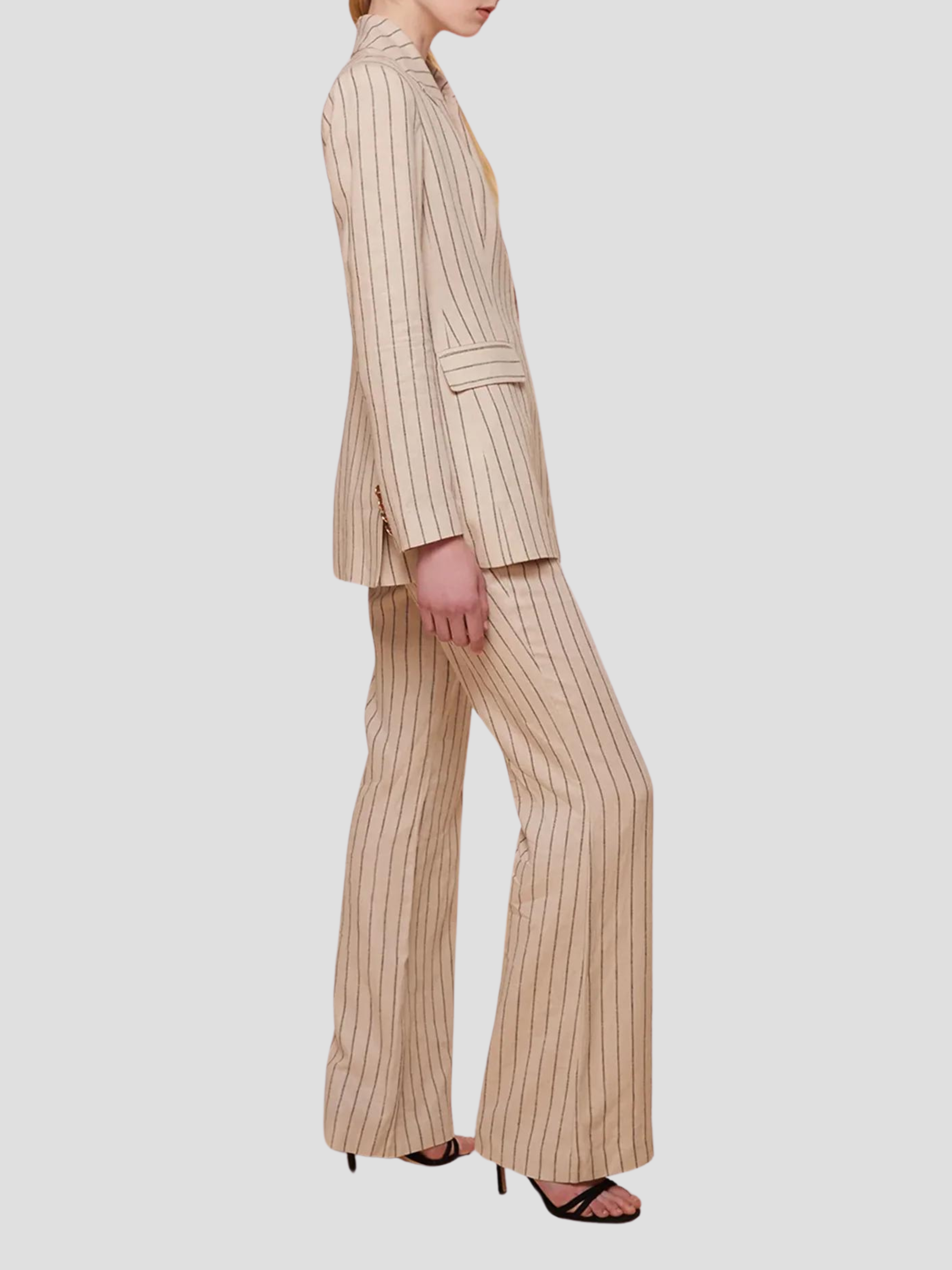 Abigail Linen Flared Pant,TOCCIN,- Fivestory New York