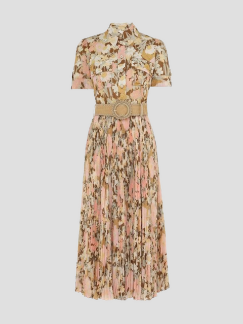 Pop Pleated Midi Dress,ZIMMERMANN,- Fivestory New York