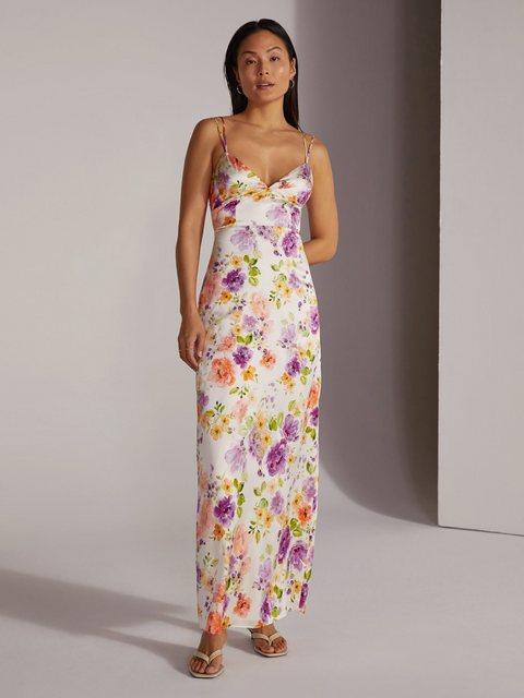 Ivory Rosemary Floral Midi Dress,Favorite Daughter,- Fivestory New York
