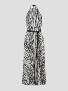 Frida Halter Dress In Printed Sheer Pleated Chiffo,PROENZA SCHOULER,- Fivestory New York