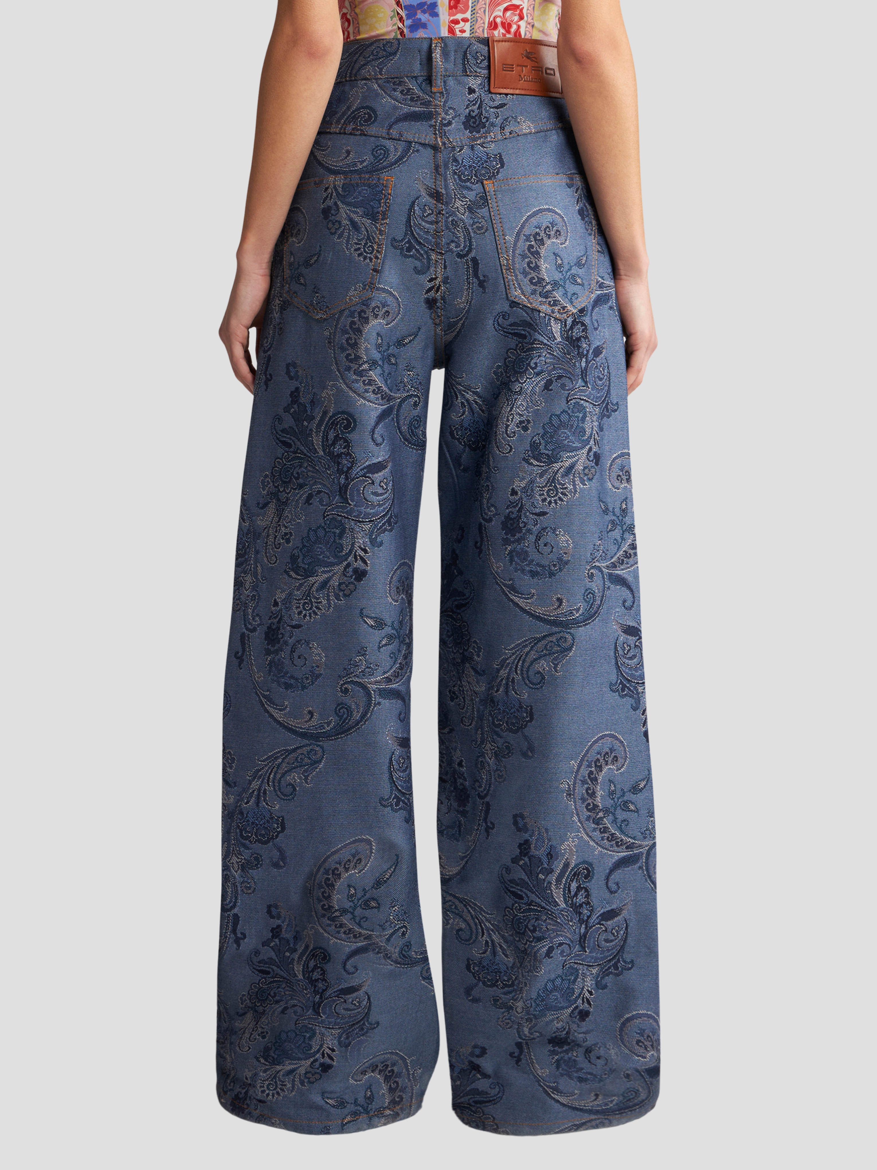 Printed Denim Jeans,ETRO,- Fivestory New York