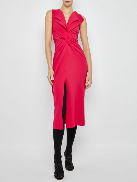 Lily Twist Front Dress in Pink,Prabal Gurung,- Fivestory New York