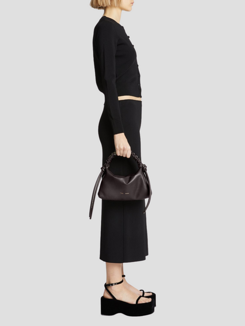 Lamb Leather Mini Drawstring Bag in Black,Proenza Schouler,- Fivestory New York