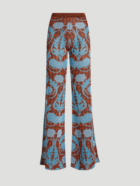 Floral Knit Jacquard Pants,Etro,- Fivestory New York