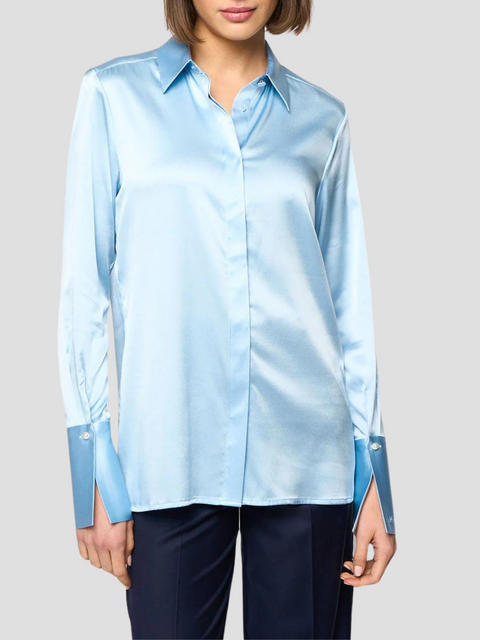 Regina Shirt in Blue,DMN,- Fivestory New York