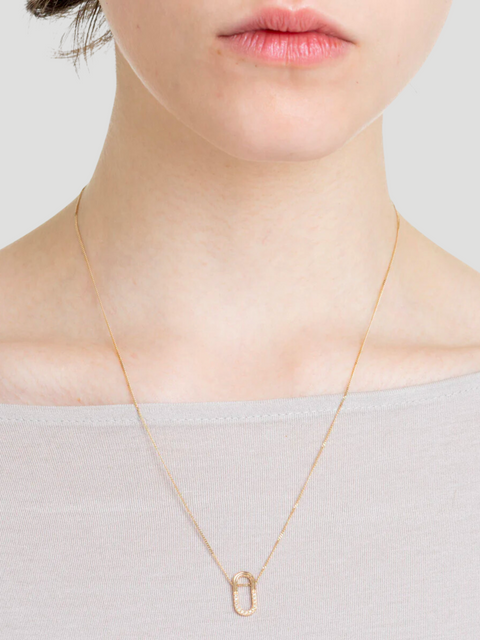 Beluga Oblong Diamond Necklace,Hirotaka,- Fivestory New York