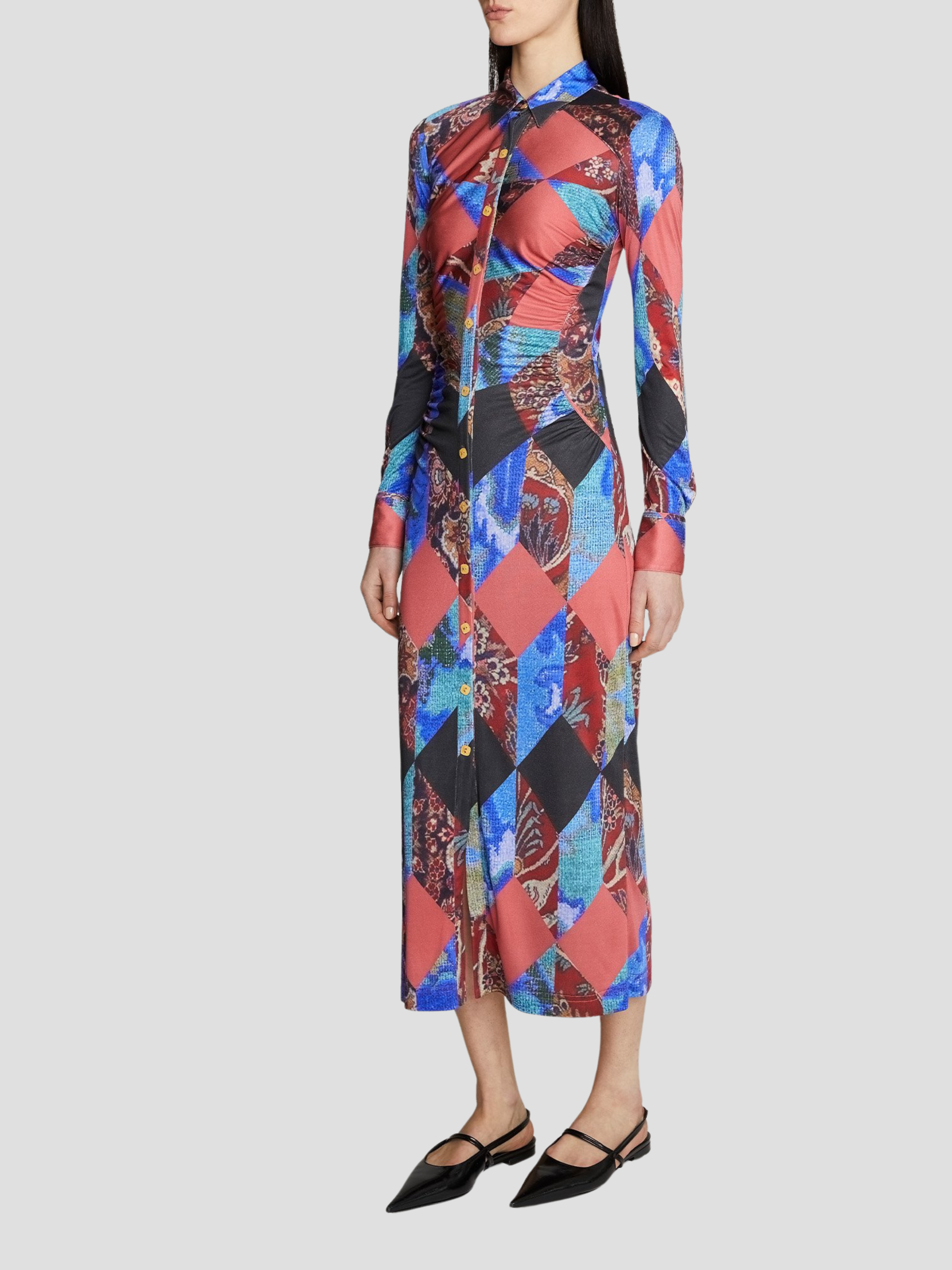 Ines Printed Midi Dress,Amir Taghi,- Fivestory New York