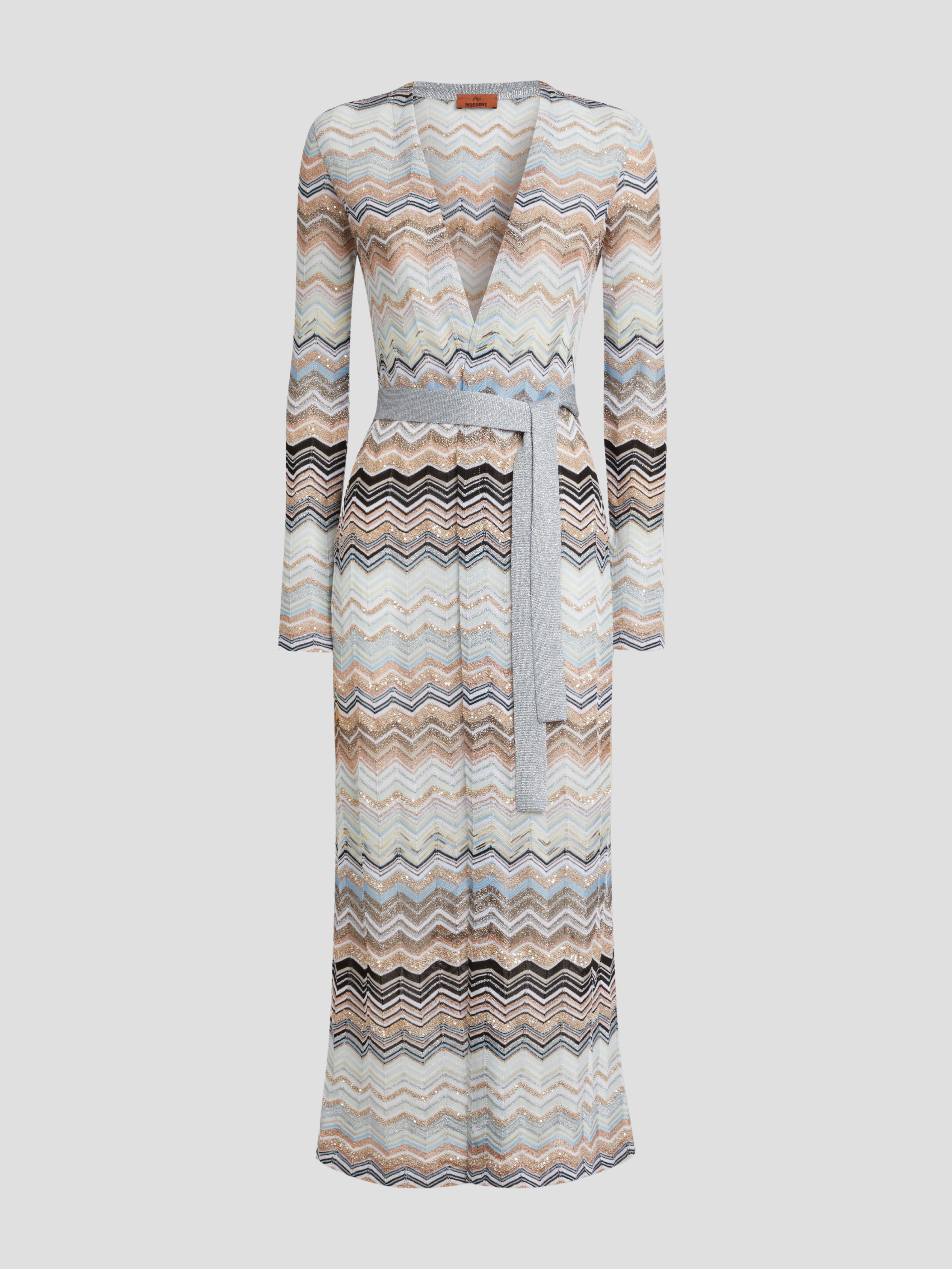 Multicolor Belted Long Cardigan,MISSONI,- Fivestory New York