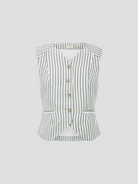 Blue Stripe Diana Vest,POSSE,- Fivestory New York