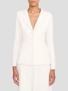 Carson Ivory Single Breasted Blazer,Staud,- Fivestory New York