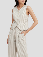 Blue Stripe Diana Vest,POSSE,- Fivestory New York