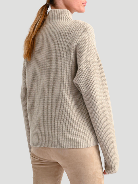 Antoinette Ribbed Cashmere Mockneck Sweater,Lisa Yang,- Fivestory New York