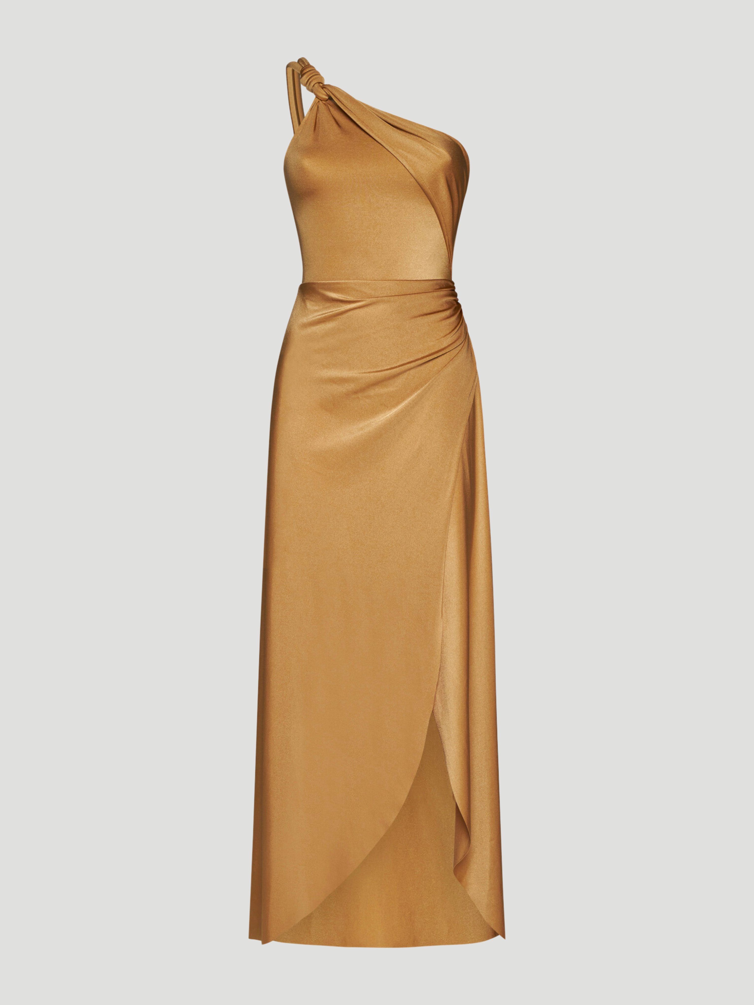 Rosina Champagne One-Shoulder Maxi Dress,Maygel Coronel,- Fivestory New York