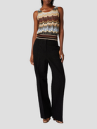 Brown Multi Zig Zag Tank Top,MISSONI,- Fivestory New York