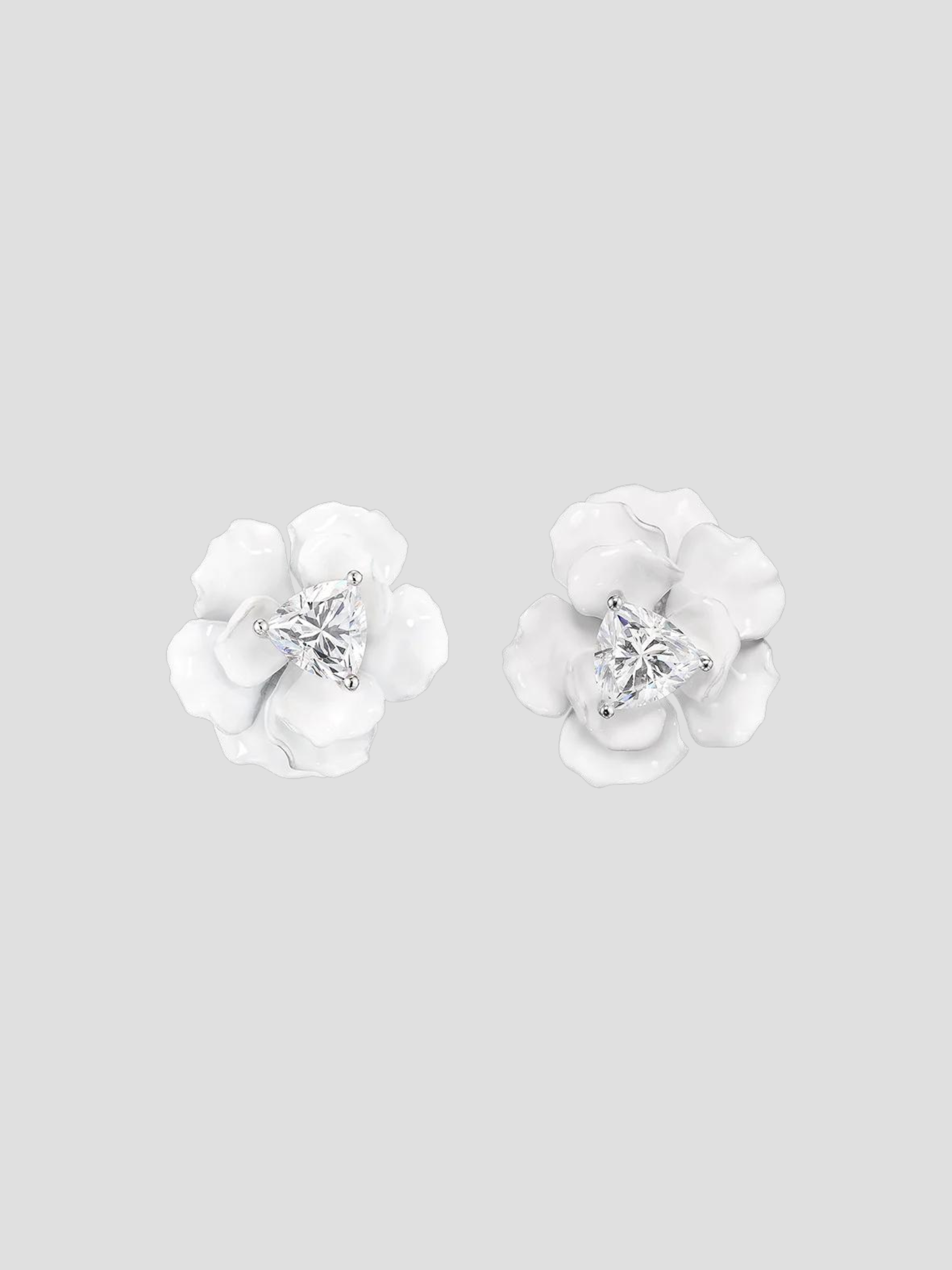 Snowflower Rose Studs,Anabela Chan,- Fivestory New York