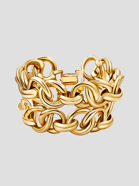 Love Link Bracelet Gold,Christina Caruso,- Fivestory New York