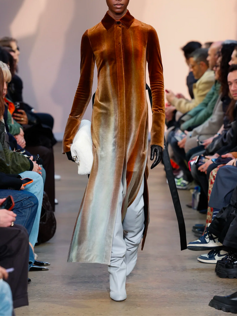 Ice Dyed Velvet Shirt Midi Dress,PROENZA SCHOULER,- Fivestory New York