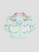 Cuban Ping Pong Silk Shirt,CASABLANCA,- Fivestory New York