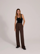 Coffee The Satin Pant,FAVORITE DAUGHTER,- Fivestory New York