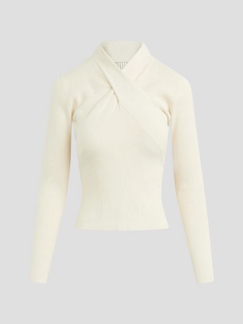 Cream The Made You Look Knit Top,FAVORITE DAUGHTER,- Fivestory New York
