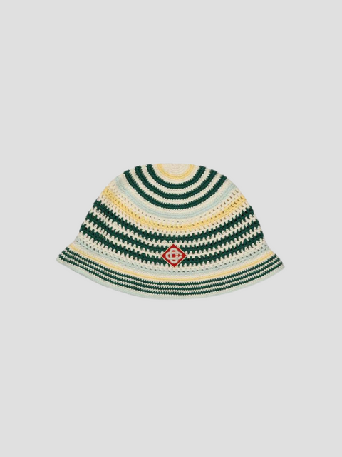 Casablanca Monogram Crochet Hat,CASABLANCA,- Fivestory New York