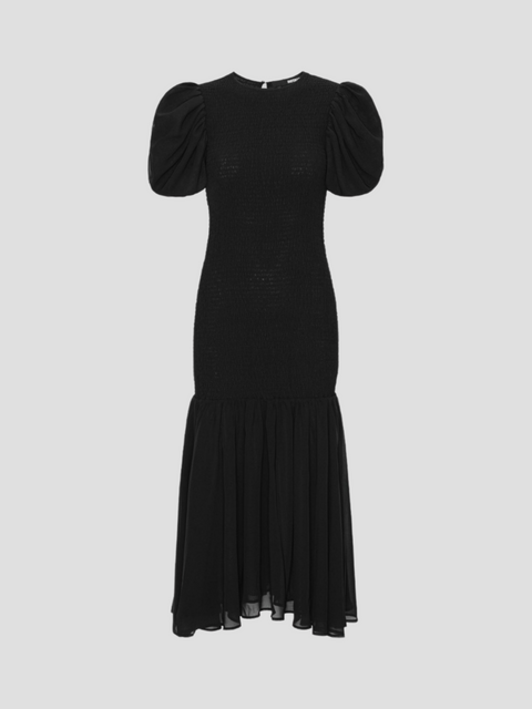 Chiffon Puff Sleeve Dress,ROTATE Birger Christensen,- Fivestory New York