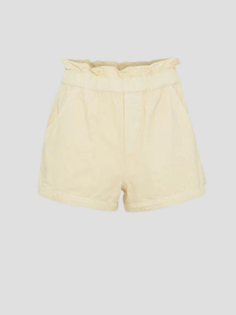Juni Garment Dye Shorts in Cream,Sea,- Fivestory New York