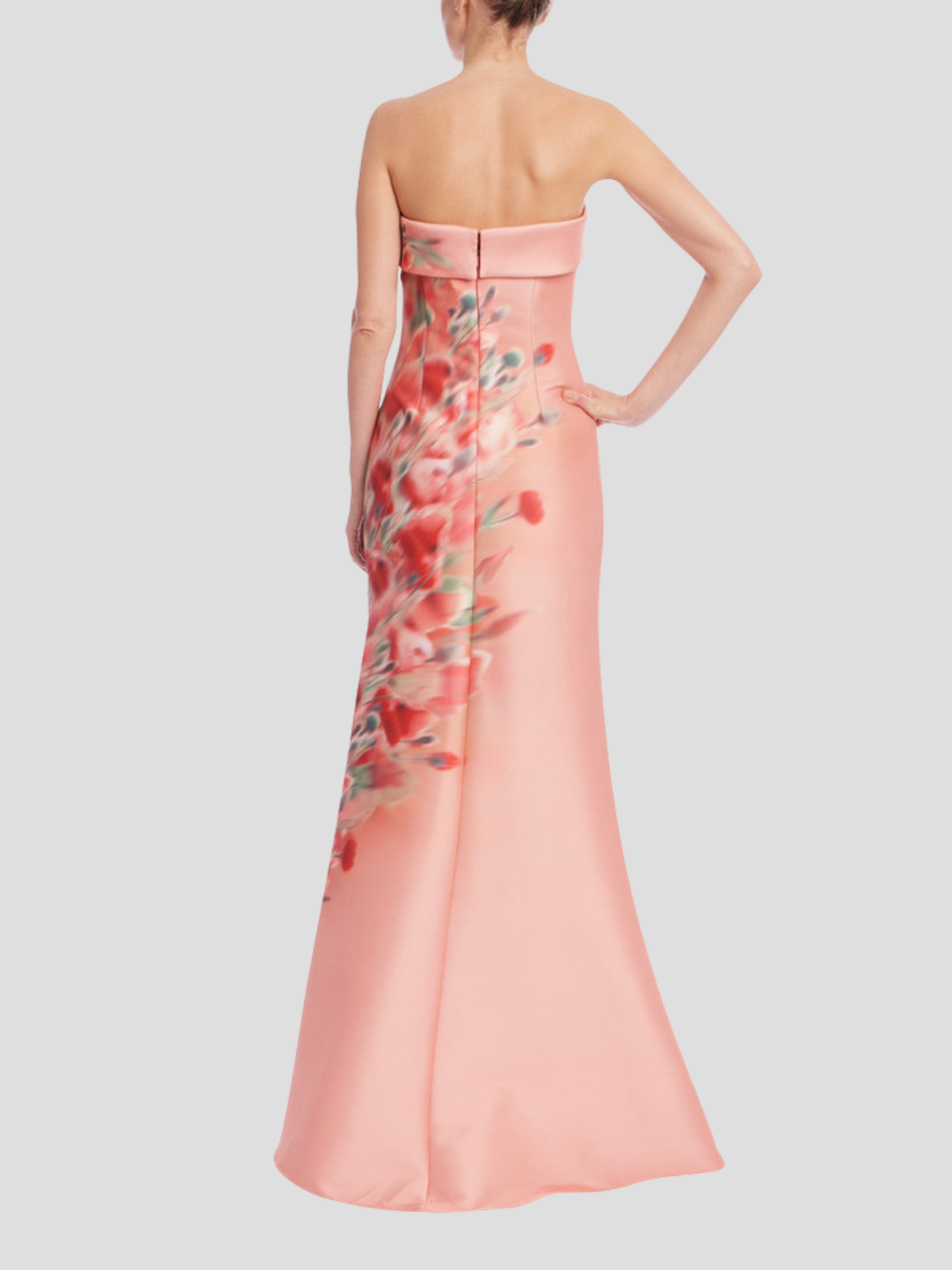 badgley mischka pink dress Gazar 3D Midi Cocktail Dress in Magenta