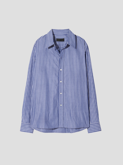Raphael Striped Cotton Poplin Shirt,NILI LOTAN,- Fivestory New York