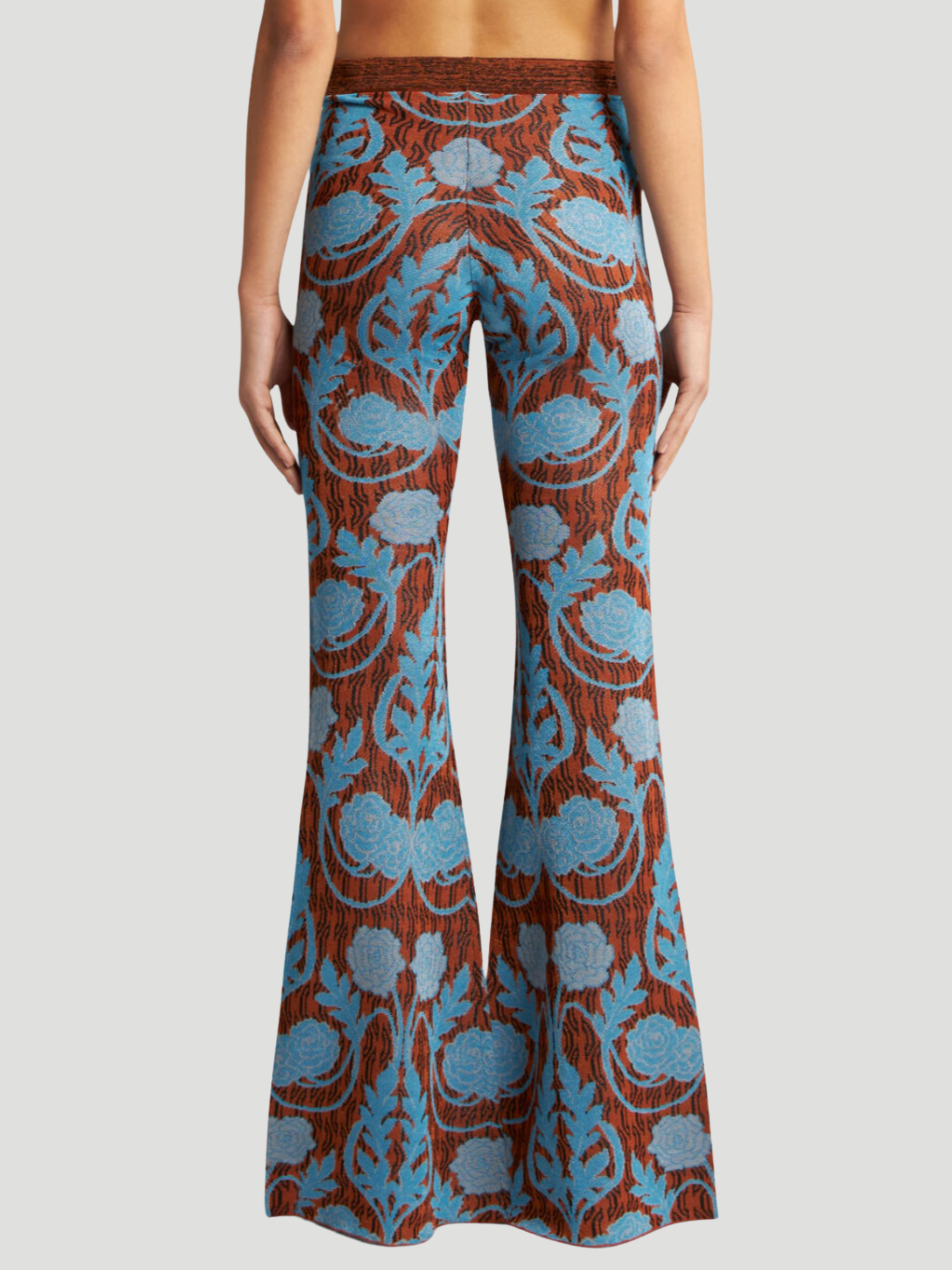 Floral Knit Jacquard Pants,Etro,- Fivestory New York