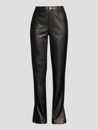 Iris Straight Leg Faux-Leather Pant,TOCCIN,- Fivestory New York