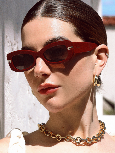 Burgundy Kate Sunglasses,Feroce Eyewear,- Fivestory New York