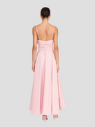 Dayanara Pink Bow-Front Midi Dress,Staud,- Fivestory New York