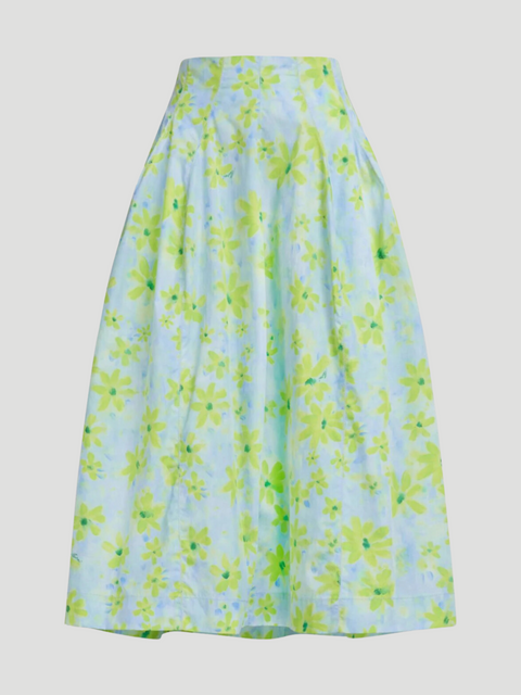 Floral A-Line Midi Skirt,Marni,- Fivestory New York