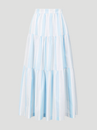 Sea Striped Cotton Maxi Skirt,Staud,- Fivestory New York