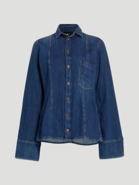 Deep Blue Wash Marina Slim Jacket,3x1,- Fivestory New York