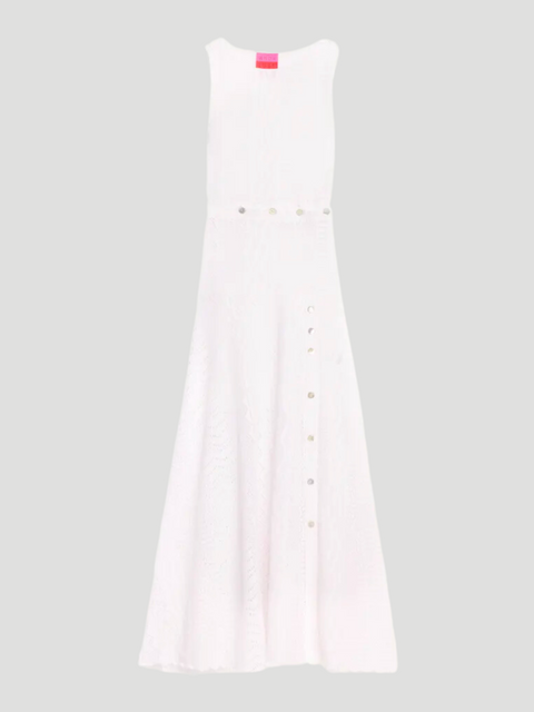 White Patchwork Stretch Lace Mariyana Cutout Dress,PRABAL GURUNG,- Fivestory New York