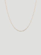 Yellow Gold Rounded Paperlink Chain Necklace,Ali Grace Jewelry,- Fivestory New York