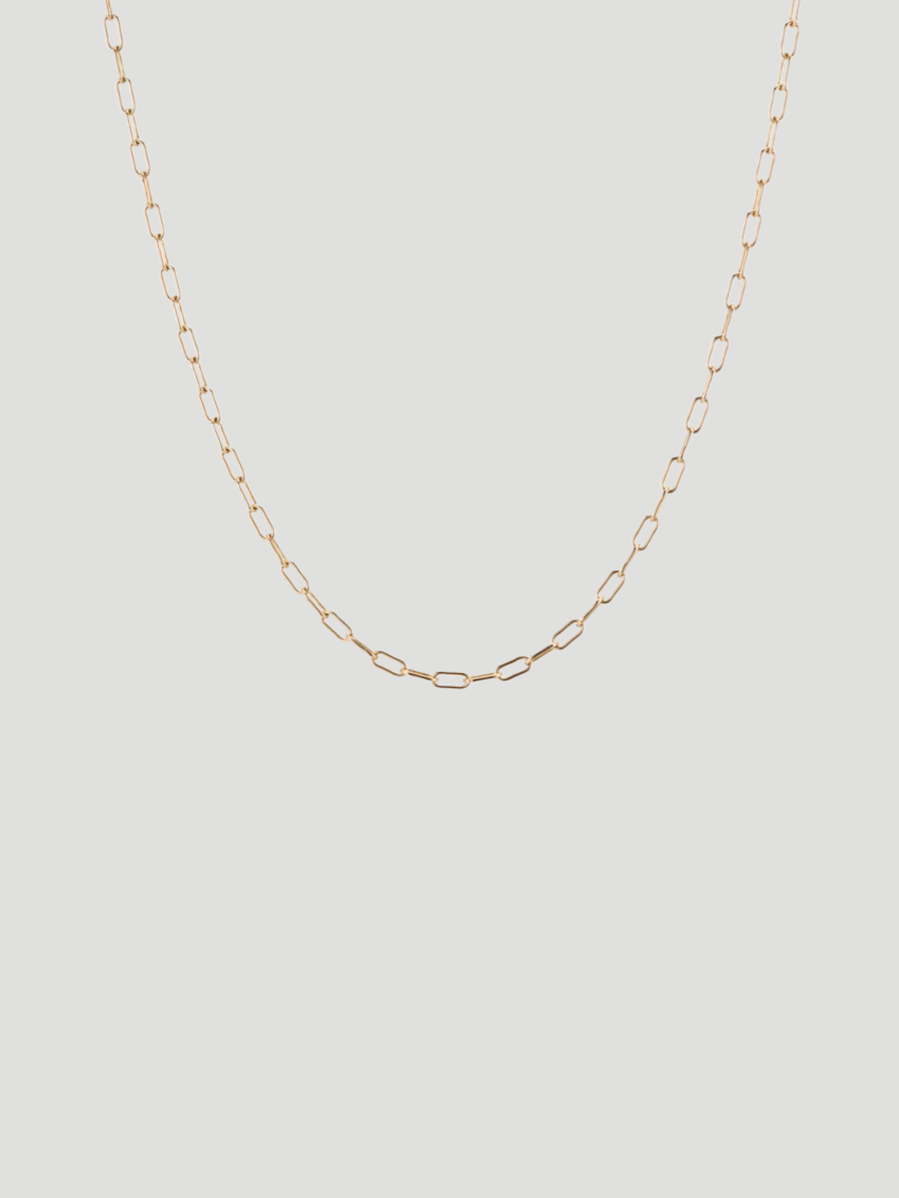 Yellow Gold Rounded Paperlink Chain Necklace,Ali Grace Jewelry,- Fivestory New York