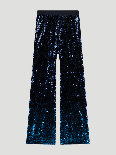 Blue Angelina Degrade Sequin Pant,DMN,- Fivestory New York