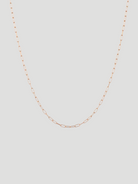 Rose Gold Rounded Paperlink Chain Necklace,Ali Grace Jewelry,- Fivestory New York