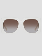 Sierra White Rectangular Sunglasses,Linda Farrow,- Fivestory New York