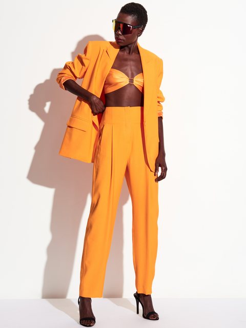Oversized Single Breasted Blazer in Orange,The Sei,- Fivestory New York